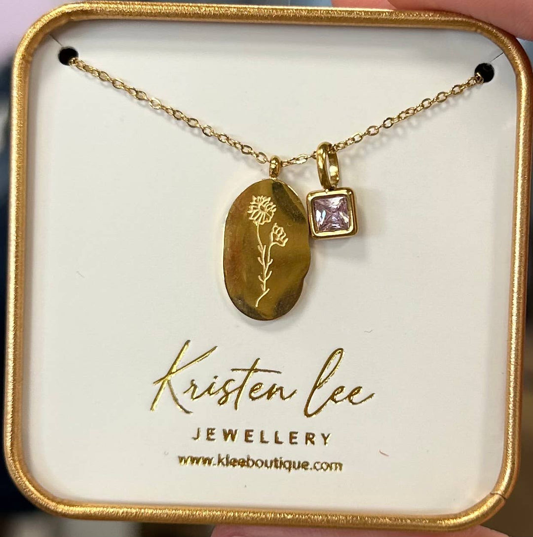 Gold Birth Month Necklaces