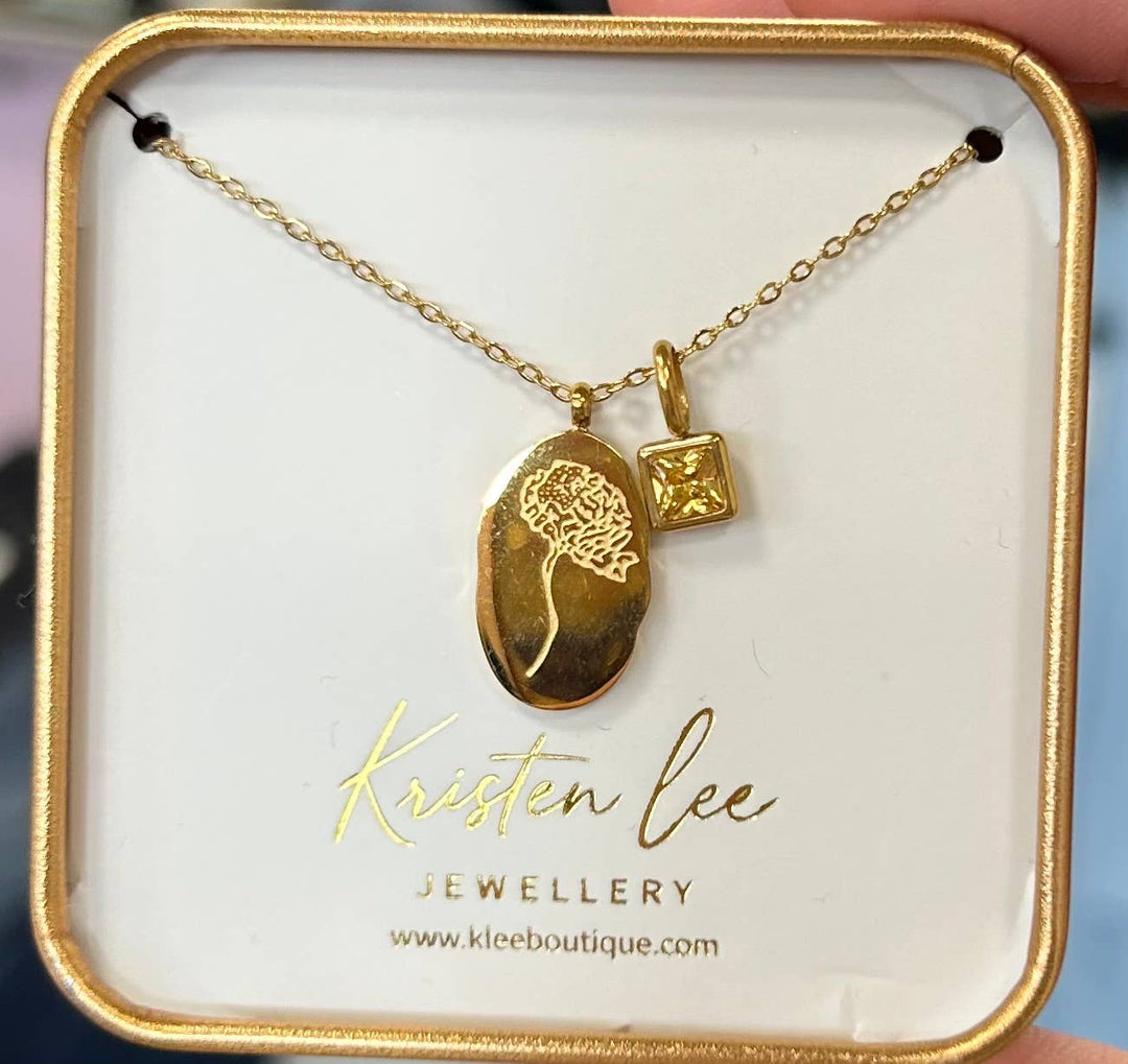 Gold Birth Month Necklaces