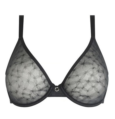 Stella Lace Unlined Underwire Bra - Black – Sheer Essentials