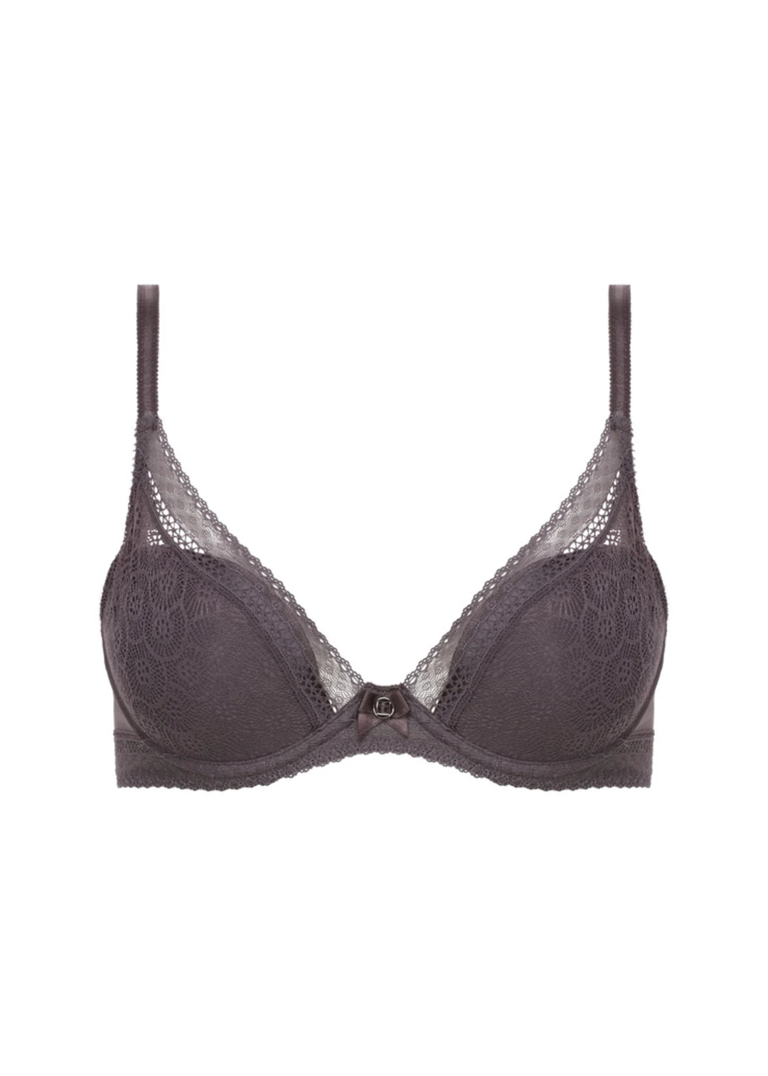 Festivité Lace Underwire Plunge Bra - Ice Brown
