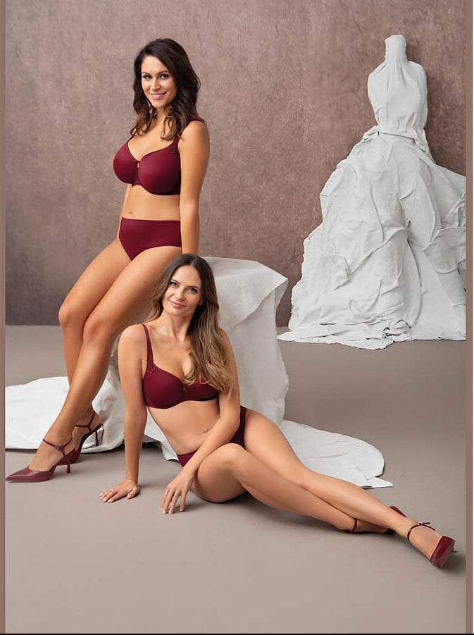 Virginia 3D Spacer Bra - Burgundy