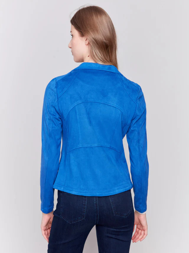 Vintage Faux Suede Motorcycle Jacket