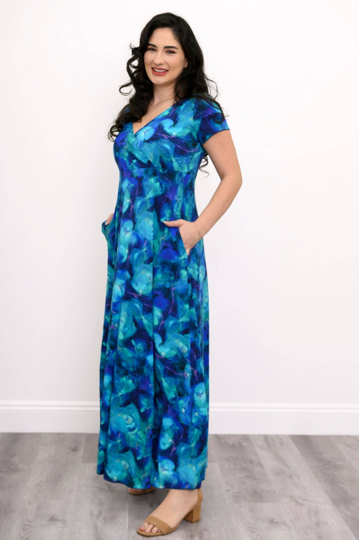 Aurora Bamboo Ocean Reef Maxi Dress - Sheer Essentials Lingerie & Swimwear