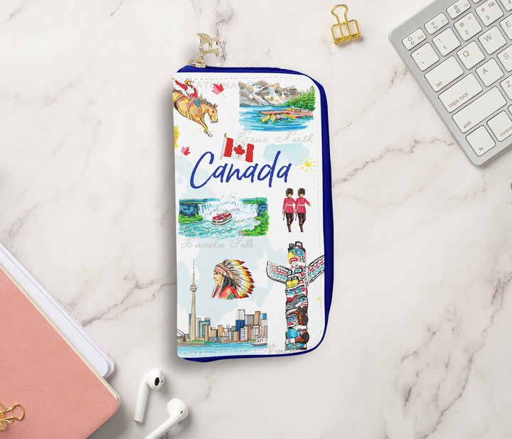 Canada Icons – Large Zip Wallet
