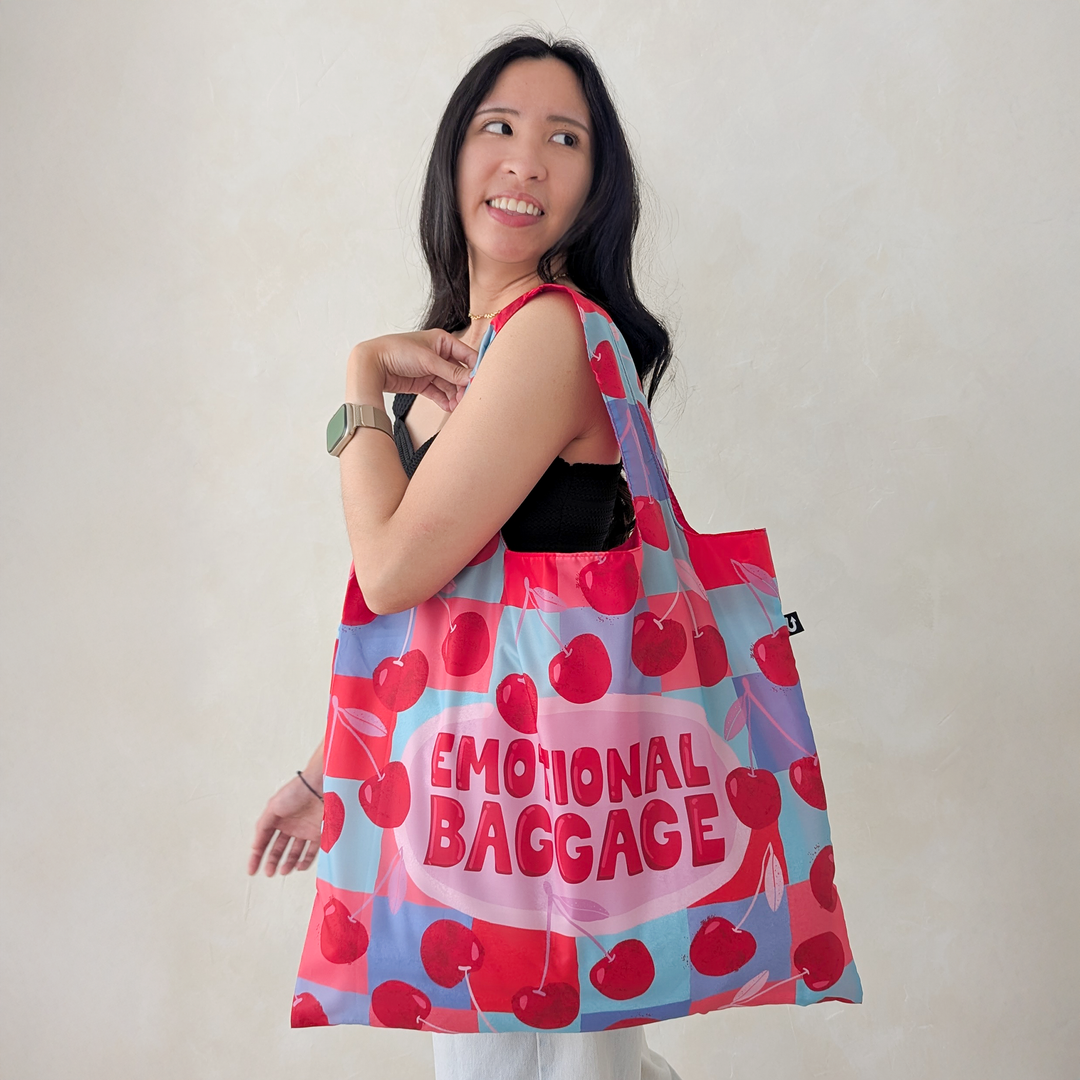 Uptown Sox Foldable Tote Bag - Emotional Baggage