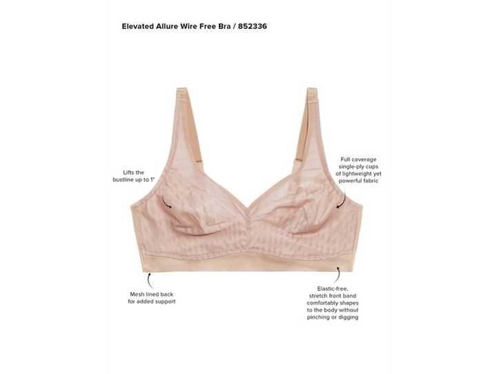 Elevated Allure Wire Free Bra - Sheer Essentials Lingerie & Swimwear