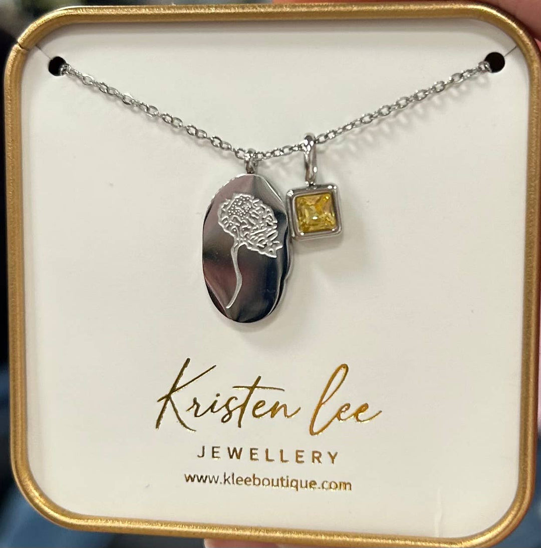 Silver Birth Month Necklaces