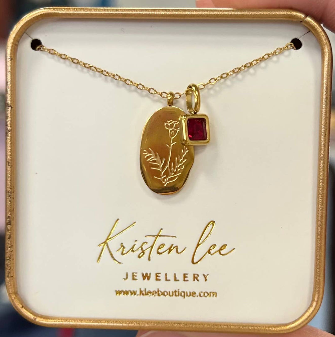 Gold Birth Month Necklaces