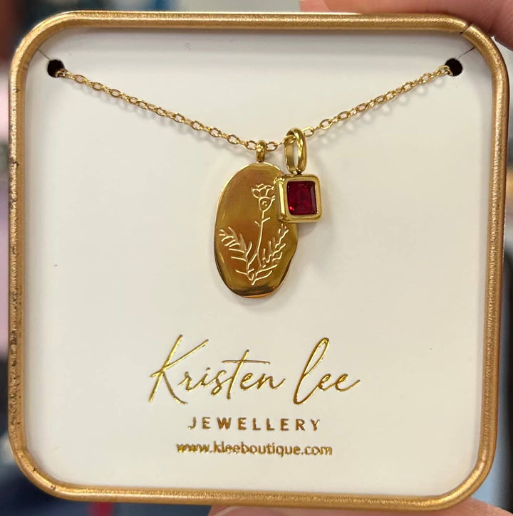 Gold Birth Month Necklaces