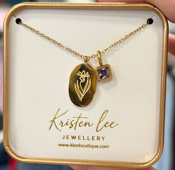Gold Birth Month Necklaces