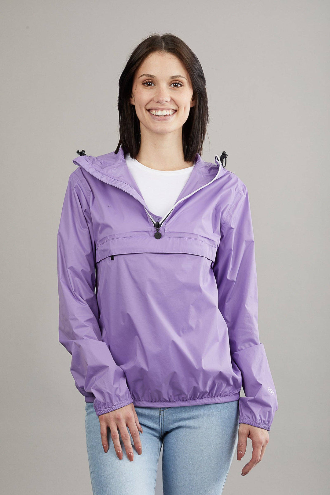 Quarter Zip Packable Rain Jacket