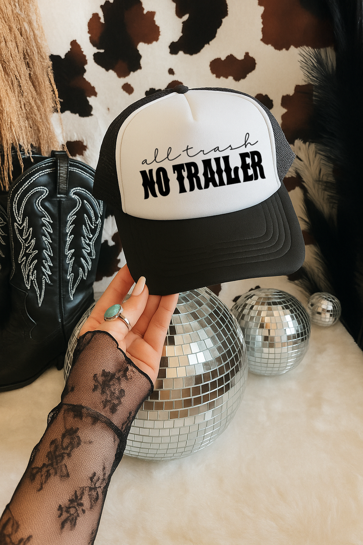 "All Trash No Trailer" Snapback Trucker Hat