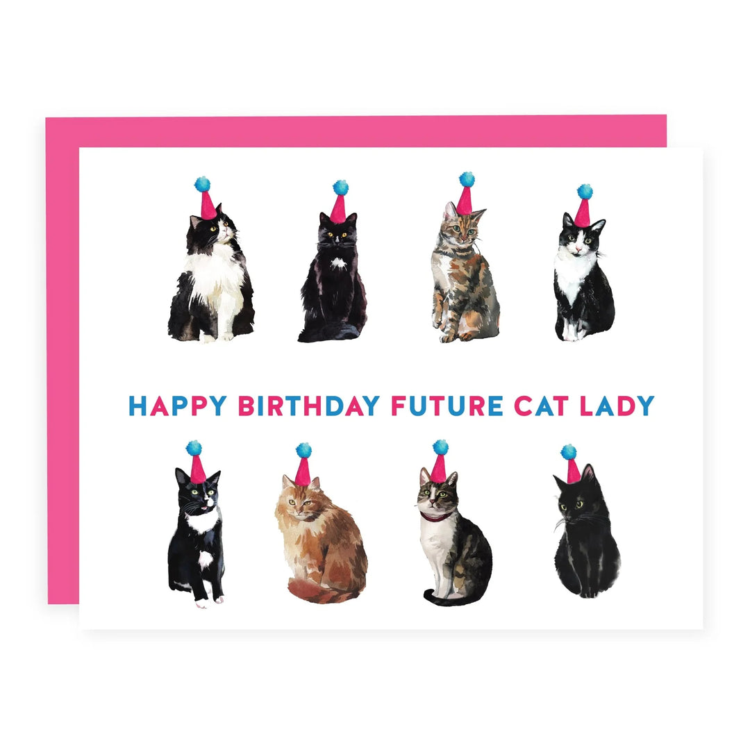 HAPPY BIRTHDAY FUTURE CAT LADY CARD