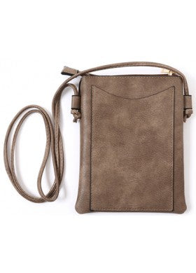 ZigZag Faux Leather Crossbody Bag