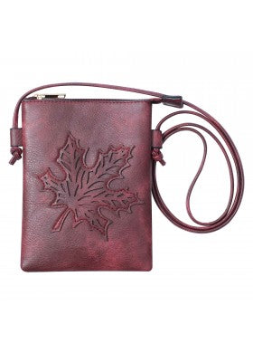 Laser Cut Cross Body Purse w/ Cell Pocket