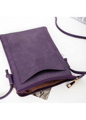 Tulip Printed Cross Body Purse w/ Cell Pocket