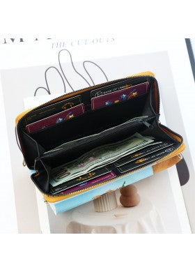 Butterfly Art Painting Crossbody Wallet/ Purse