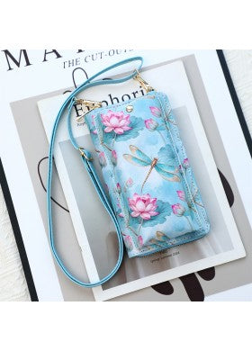 Dragonfly Art Painting Crossbody Wallet/Purse