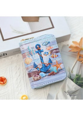 Art Painting Credit Card Coin Wallet
