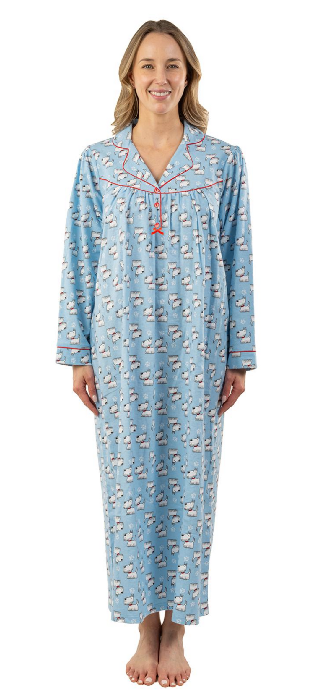 Scottie Dog Flannel Nightgown