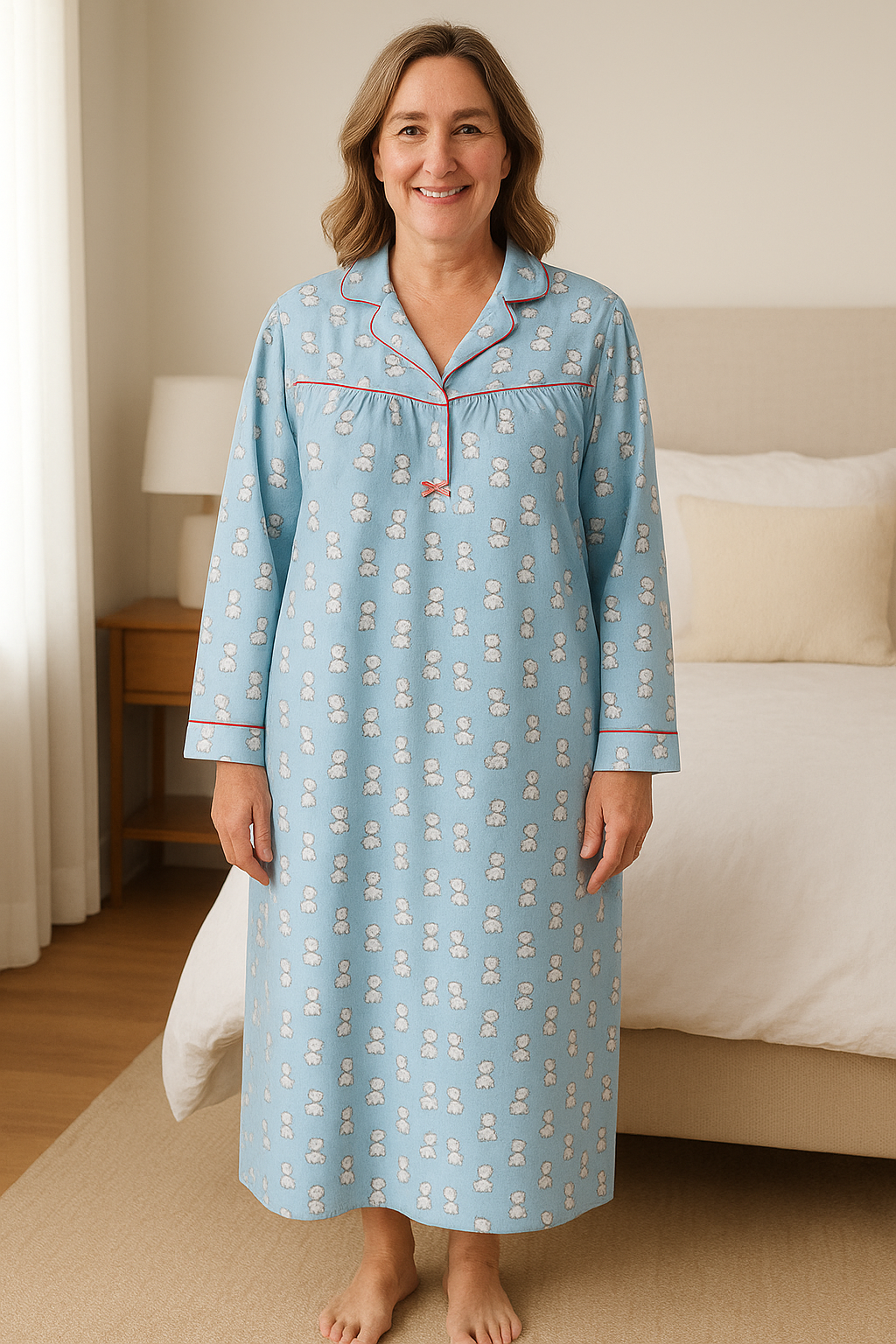 Scottie Dog Flannel Nightgown