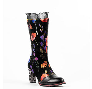 Floral Heel Boot