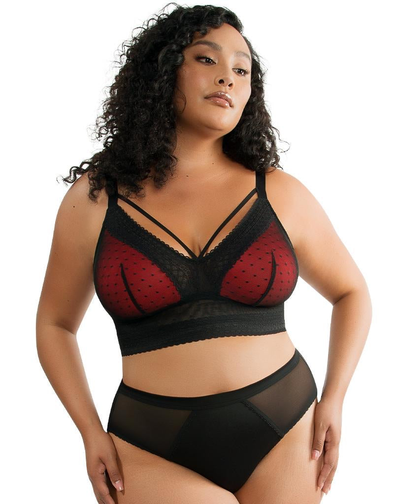Mia Dot Bralette - Black