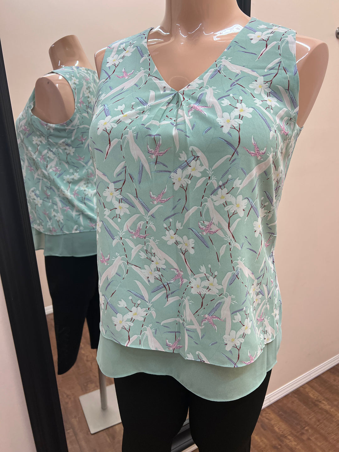 Amanda Sleeveless Top - Mint