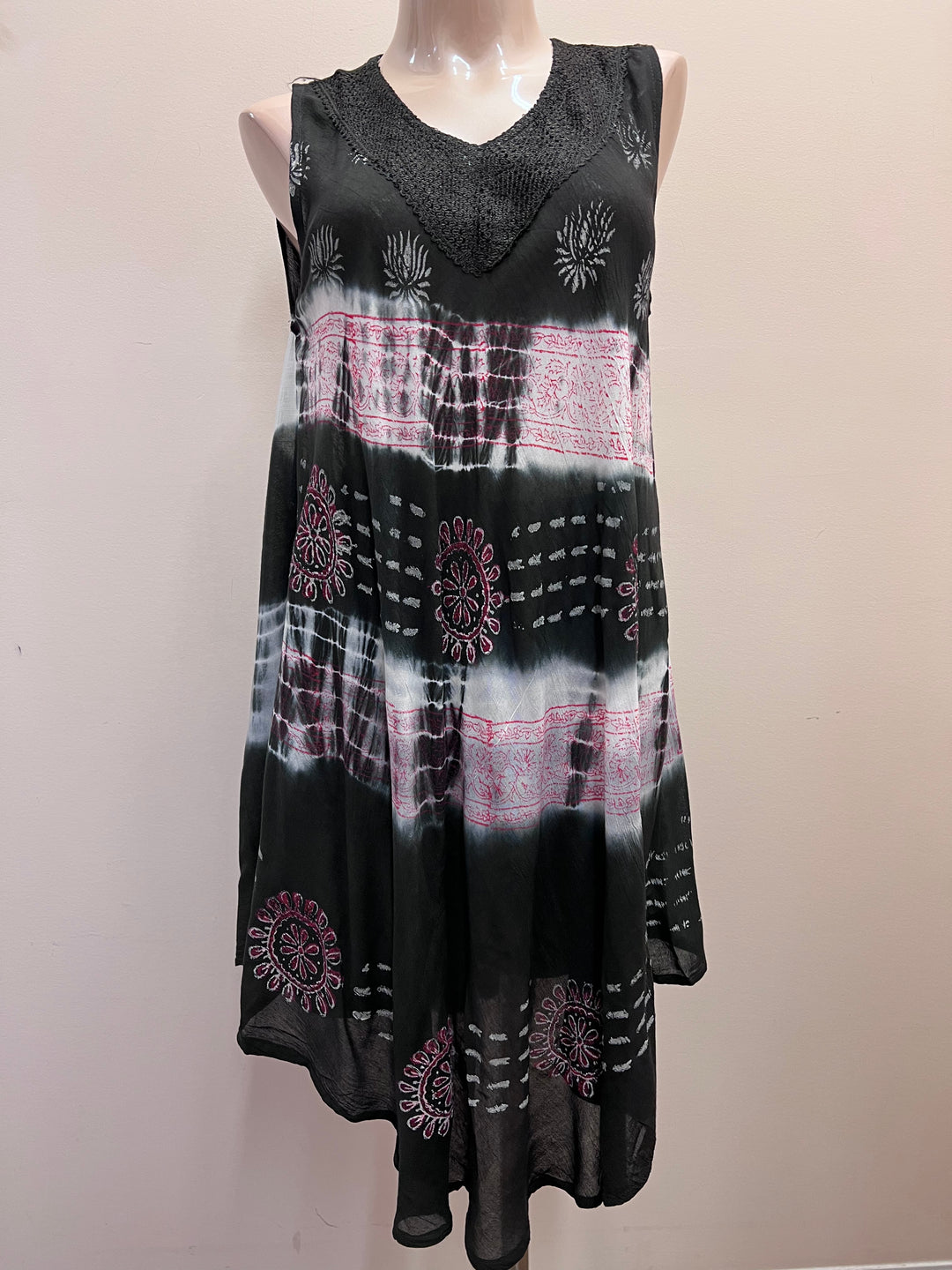Printed Rayon Umbrella Dress