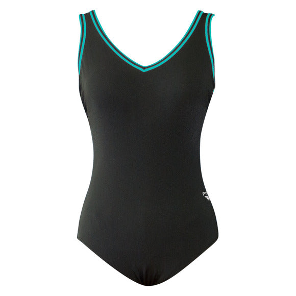 V-Neck & V-Back One Piece Swimsuit - Long Body