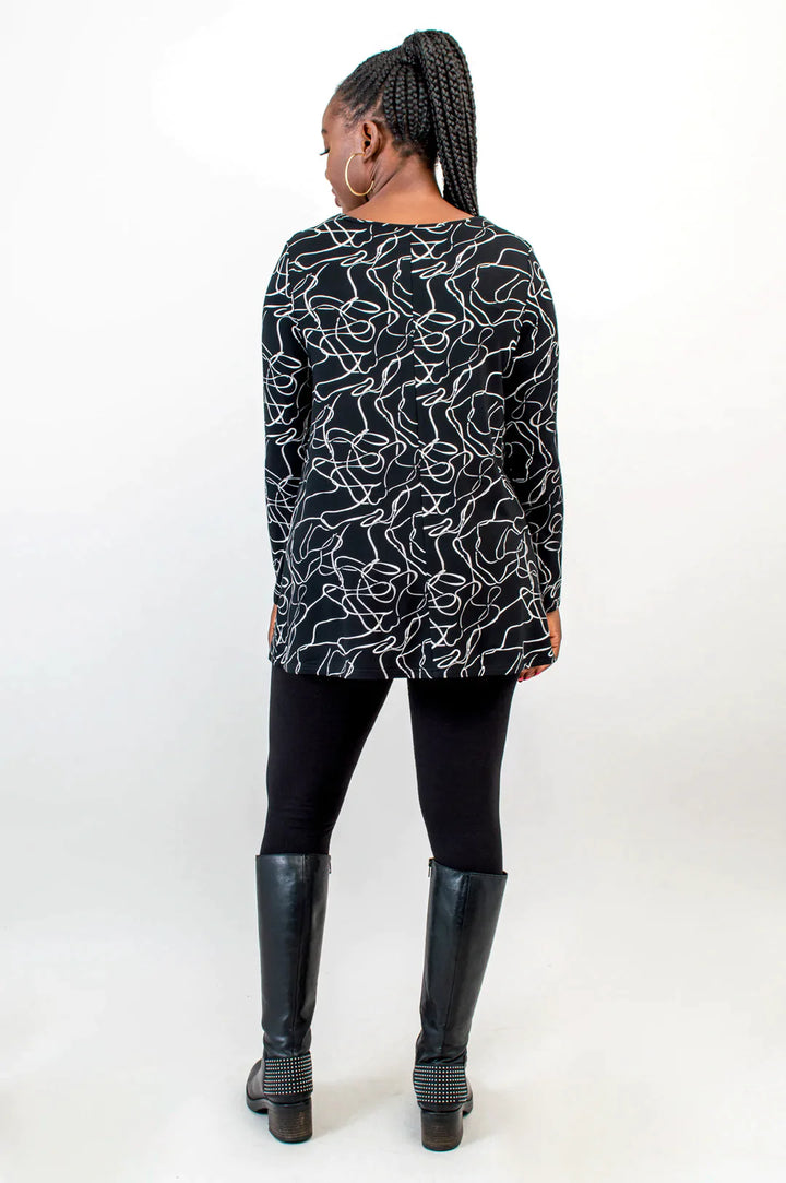 Lovely Bamboo Long Sleeve Tunic - Art Expo