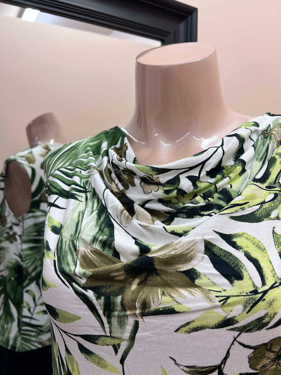 Cowl Neck Sleeveless Top - Size Large