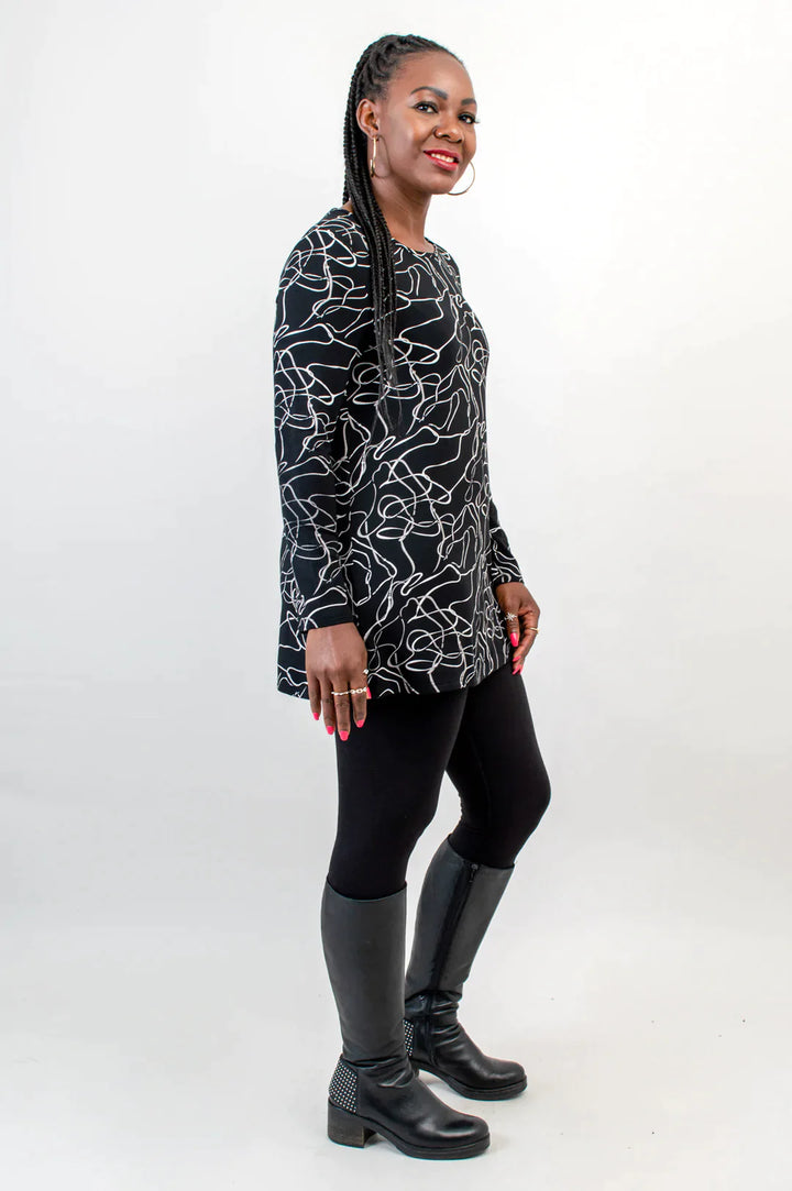 Lovely Bamboo Long Sleeve Tunic - Art Expo