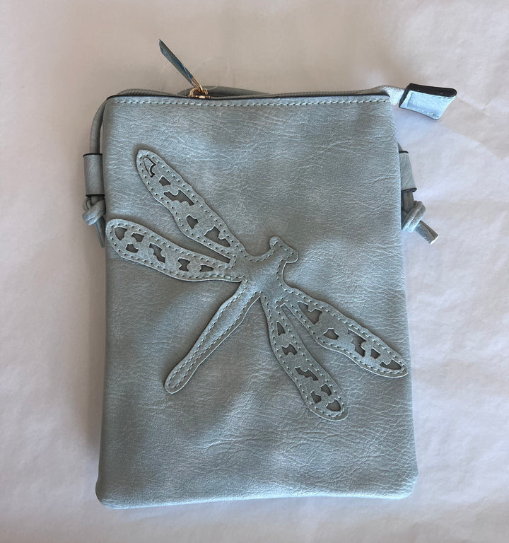 Laser Cut Cross Body Purse w/ Cell Pocket