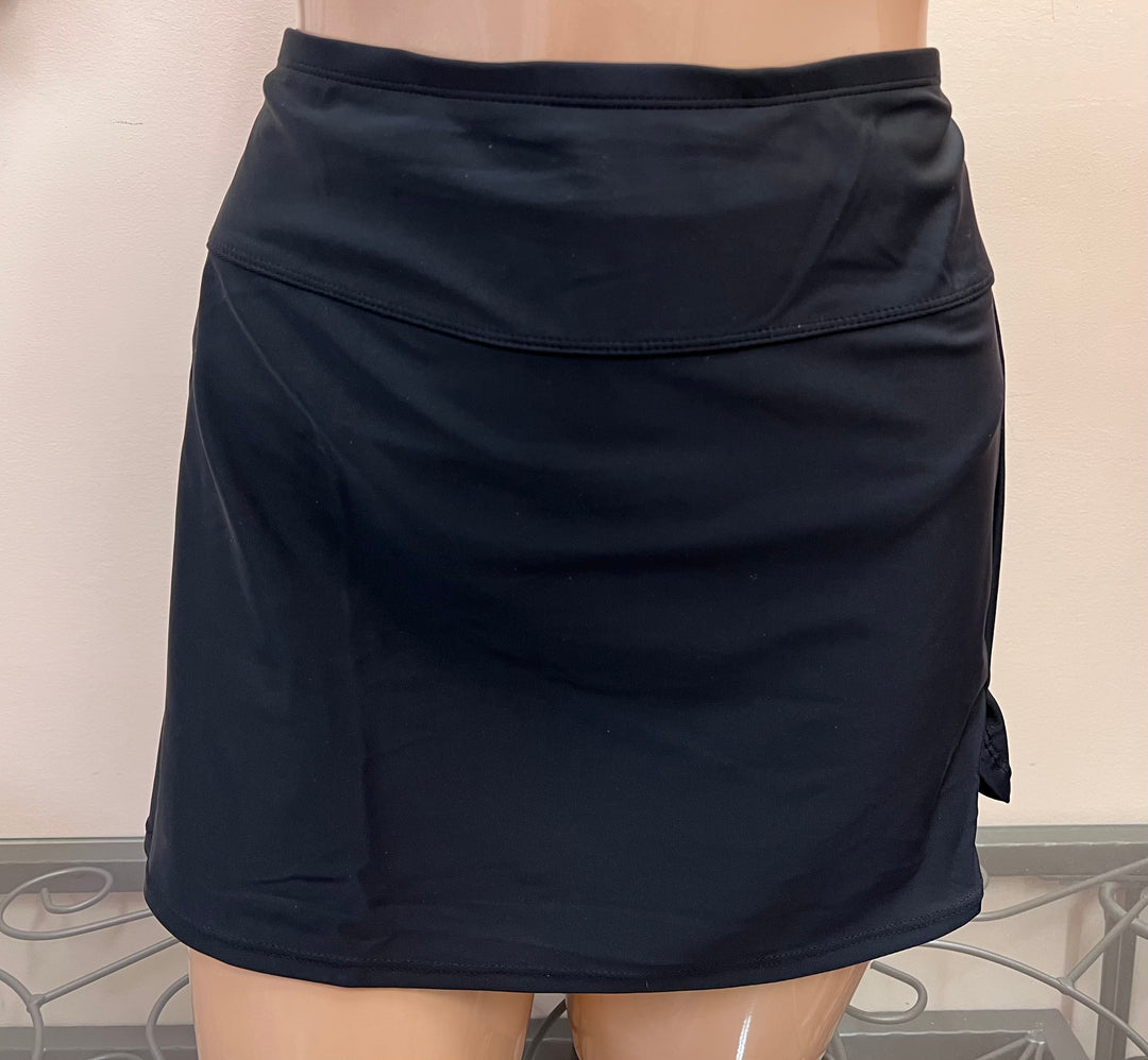 High Waist Swim Skirt With Slit - Size 3 X