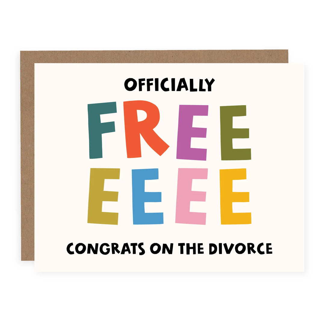 OFFICIALLY FREE DIVORCE CARD