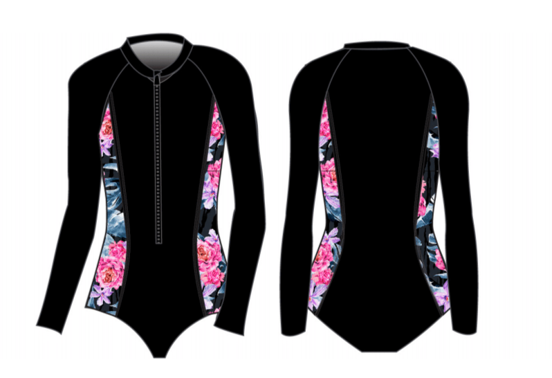 Finz Polyester Printed Paddle Suit