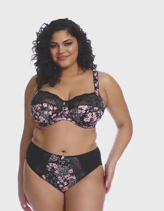 Elomi Morgan High Leg Brief  - Summer Garden
