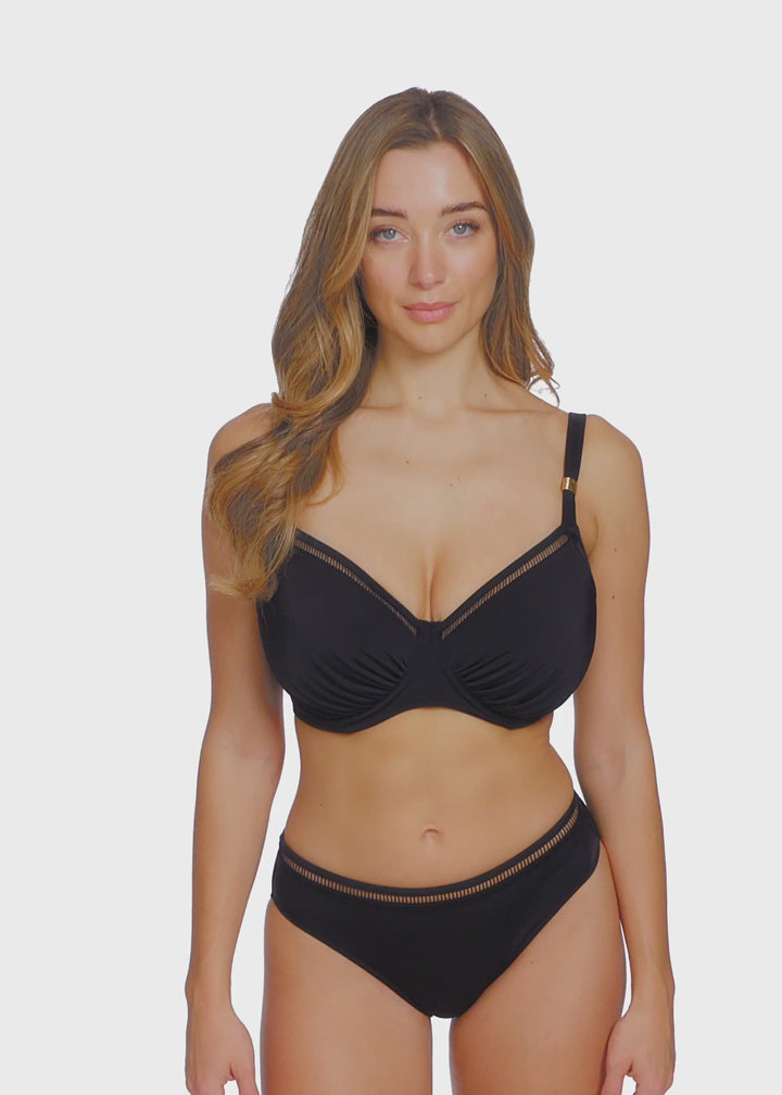 East Hampton Underwired Gathered Full Cup Bikini Top