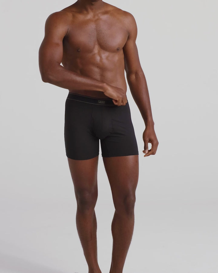 Saxx Daytripper Comfort Stretch Boxer Brief - Black