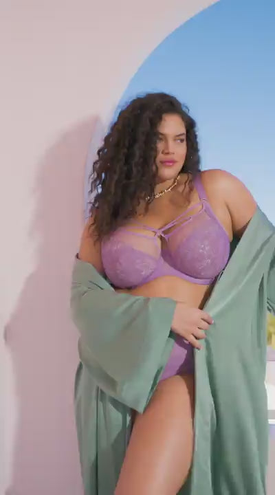 Elomi Brianna Plunge Bra - Heather
