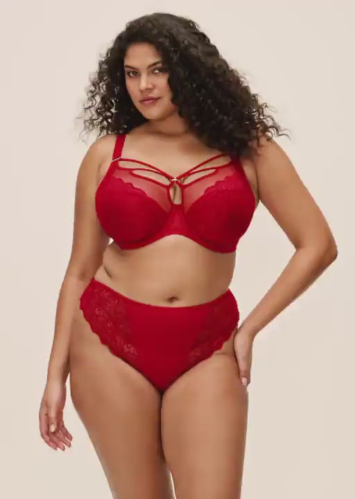Elomi Brianna Plunge Bra - Haute Red
