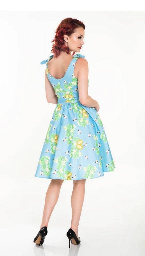 "Bri" Prickly Pear Bee A-Line Dress