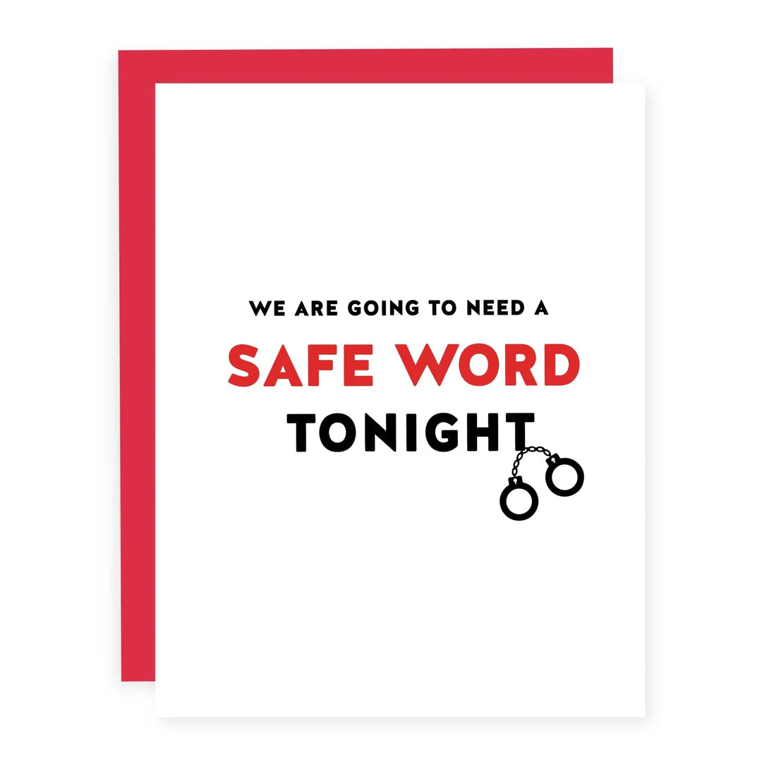 SAFE WORD CARD