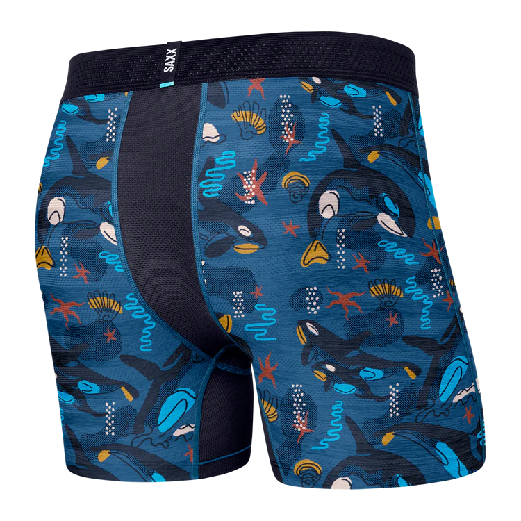 Saxx DropTemp Boxer Brief - Whale Watch