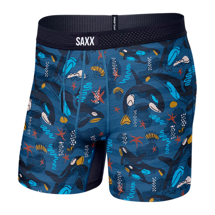 Saxx DropTemp Boxer Brief - Whale Watch