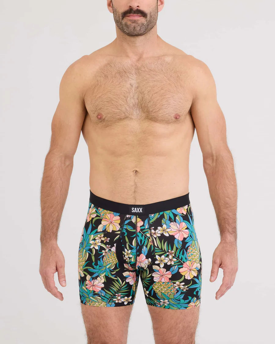 Saxx Daytripper Comfort Stretch Boxer Brief - PINEAPPLE FIELD