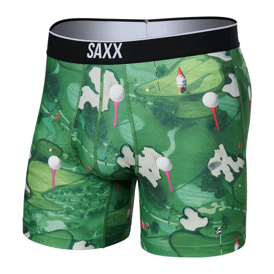 Saxx Volt Boxer Brief - Off Course Green