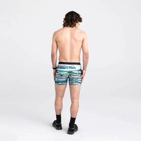 🇨🇦 Saxx Volt Boxer Brief - River Run Strip - Size Small