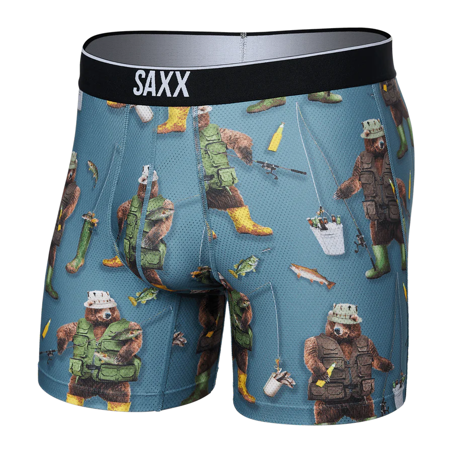 🇨🇦 Saxx Volt Boxer Brief - Water Foul- Washed Teal